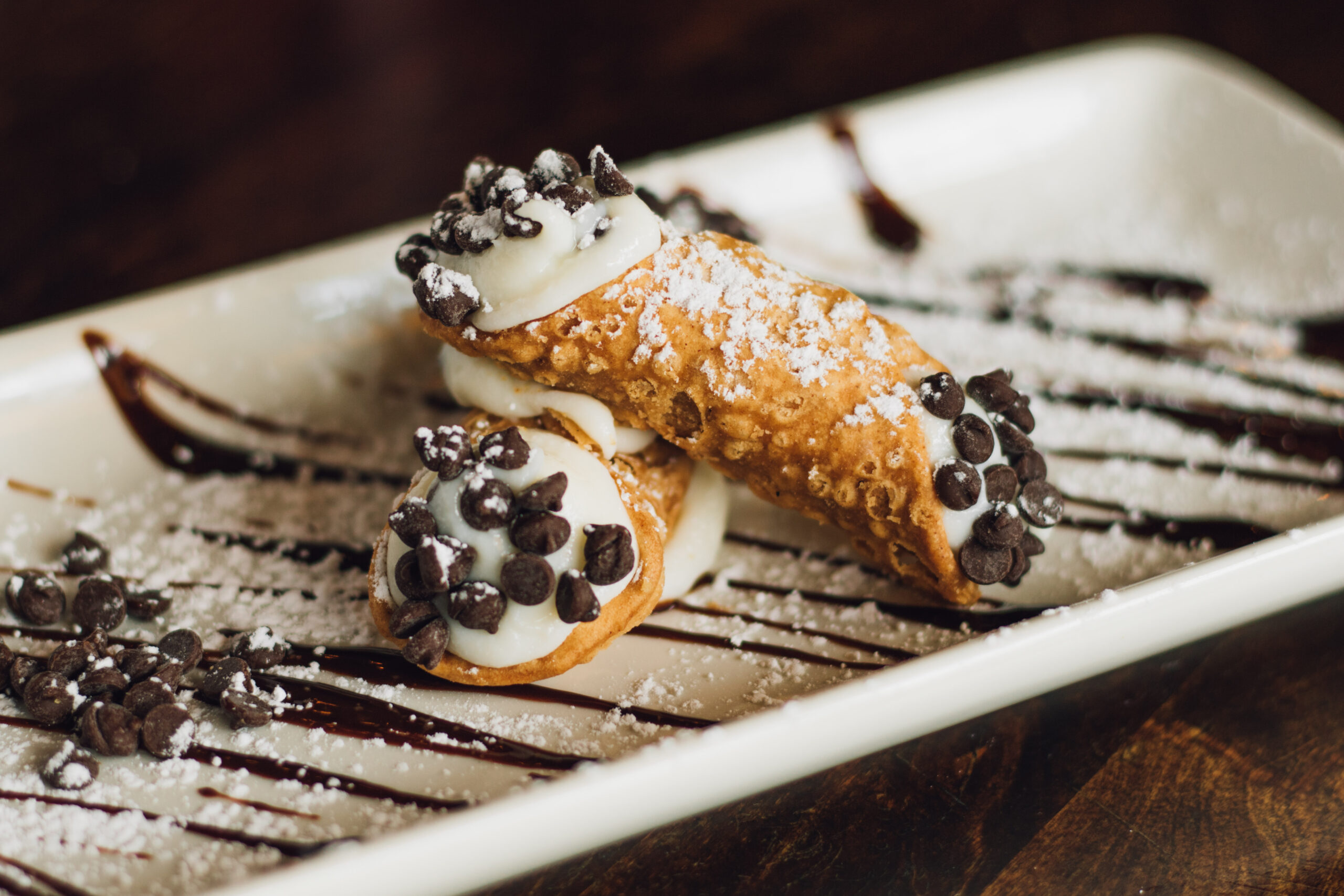 Chocolate Chip Cannoli - Camps Kitchen & Bar, Marietta, GA